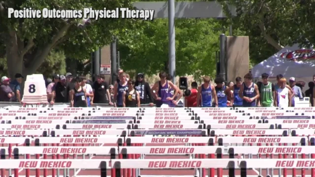 STAMPEDING STEER! Magdalena's Ky Stephens is headed to the finals of the Class A 110-meter hurdles after finishing first in his heat on Friday. @positive.outcomes