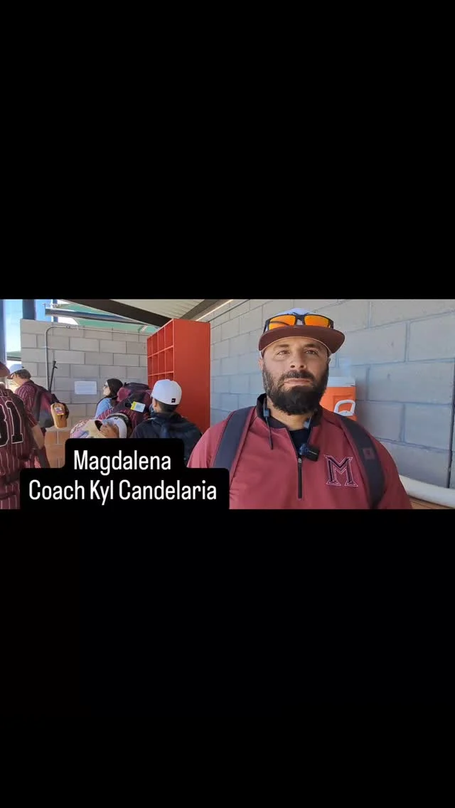 WINNING COACH! Magdalena Coach Kyl Candelaria reflects on his team's thrilling 6-5 win over Grady in the Class A State Tournament's semifinals today. @positive.outcomes
