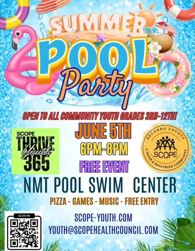 POOL PARTY! Check out what the SCOPE Health Council has coming up! PIzza, games, and an indoor pool make this sound pretty fun. @scopehealthcouncil