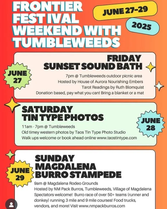 BURRO STAMPEDE! There lots of highlights coming up during Magdalena's Frontier Festival Weekend, but none brighter than the Burro Stampede.