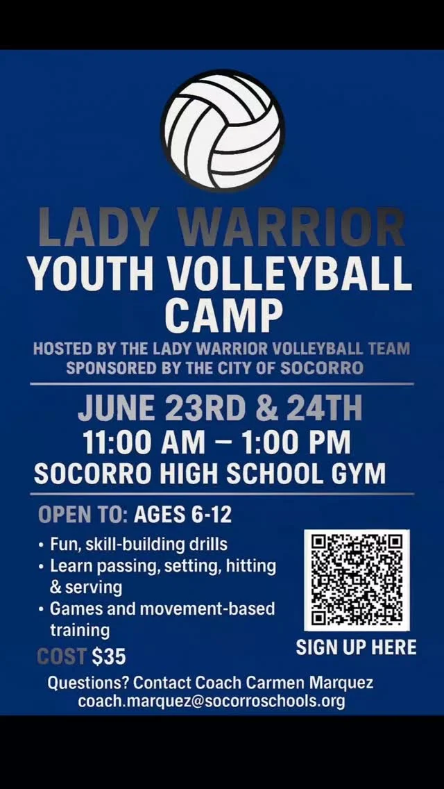 VOLLEYBALL CAMP! Are you ready to take your first step in becoming a Socorro Lady Warrrior?
