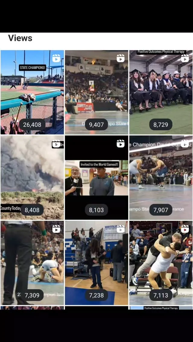 TOP VIDEOS! Does anyone else notice wrestling has four of the top nine videos?  Warrior strong! Big event coming up, and we will be visiting with Coach Joel Partridge for the details. @socorrowarriorwrestling
